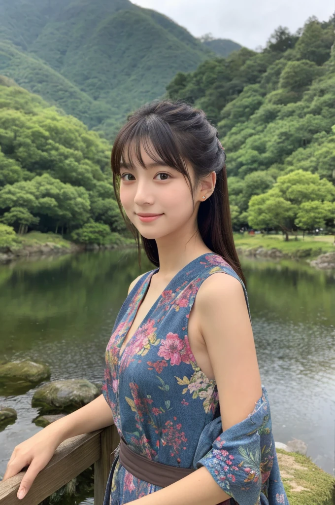 ((Highest quality)), ((masterpiece)), (detailed),Perfect Face,Japanese,landscape,Beauty,cute,Upper Body