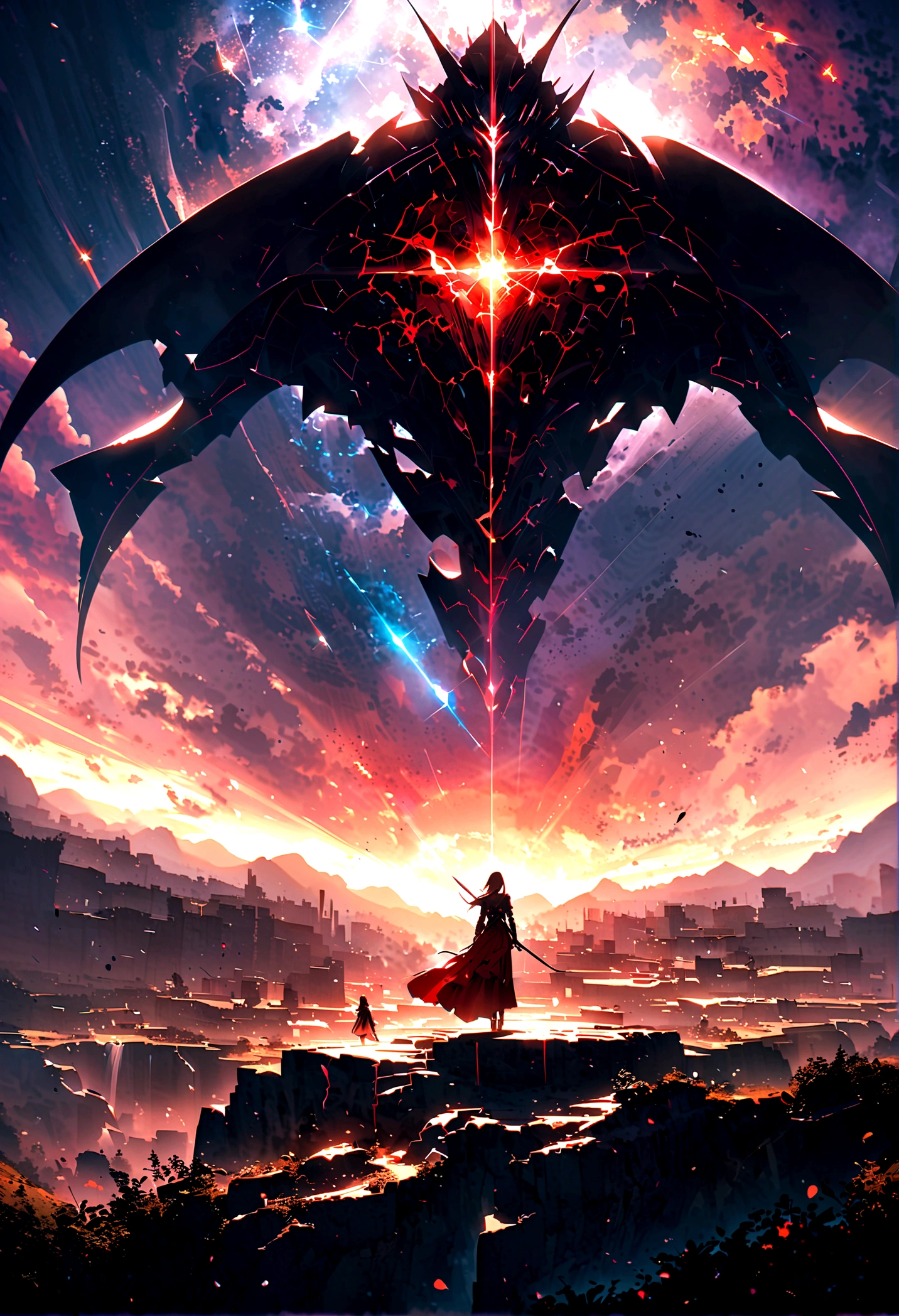 The Door of Destiny,The Door of Destinyが目の前に立つはだかる,The Door of Destinyは目の前に立っている,Temporal and spatial dimensions、End all domination,There is no perfect concept,High level virtual dream,The laws of the universe are wonderful,Beyond,beyond dimensions,The Rise of Yin and Yang,At the bottom of the eternal abyss,He is the true king,A sublime divinity beyond all,10,A true master of 000 ways,Close,Vast landscape photography,(View from below、Sky above、Wide field below)、,(comet:0.9)、(nebula:1.2)、Remote Marsh、BREAK Production Art、(Warm light source:1.2)、lamp、Lots of purple and orange、Exquisite detail、Volumetric lighting、Realism BREAK (masterpiece:1.2)、(Highest quality)、4K、Super detailed、(Dynamic Configuration:1.3)、Very detailed、(Shining Light、Atmospheric lighting)、dream-like、magic、(Single:1.2)、
