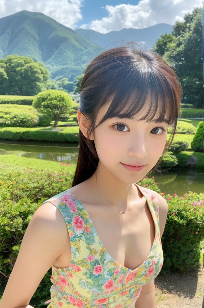 ((Highest quality)), ((masterpiece)), (detailed),Perfect Face,Japanese,landscape,Beauty,cute,Upper Body
