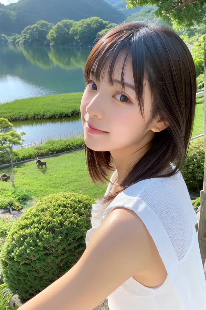 ((Highest quality)), ((masterpiece)), (detailed),Perfect Face,Japanese,landscape,Beauty,cute,Upper Body