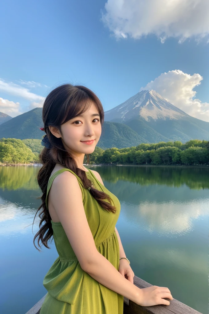 ((Highest quality)), ((masterpiece)), (detailed),Perfect Face,Japanese,landscape,Beauty,cute,Upper Body