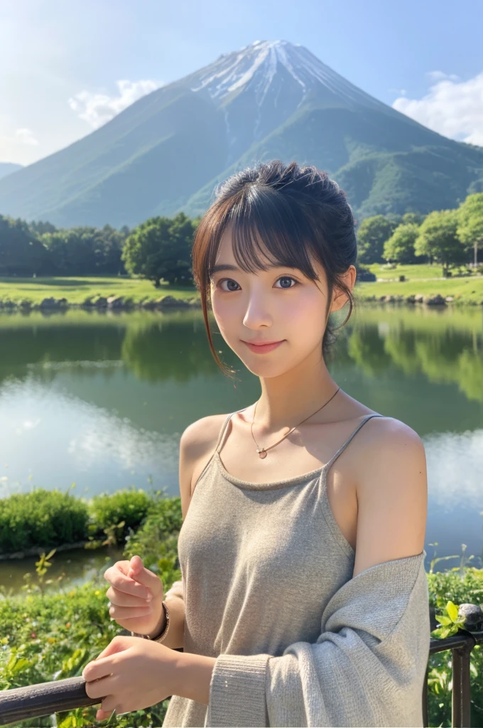 ((Highest quality)), ((masterpiece)), (detailed),Perfect Face,Japanese,landscape,Beauty,cute,Upper Body
