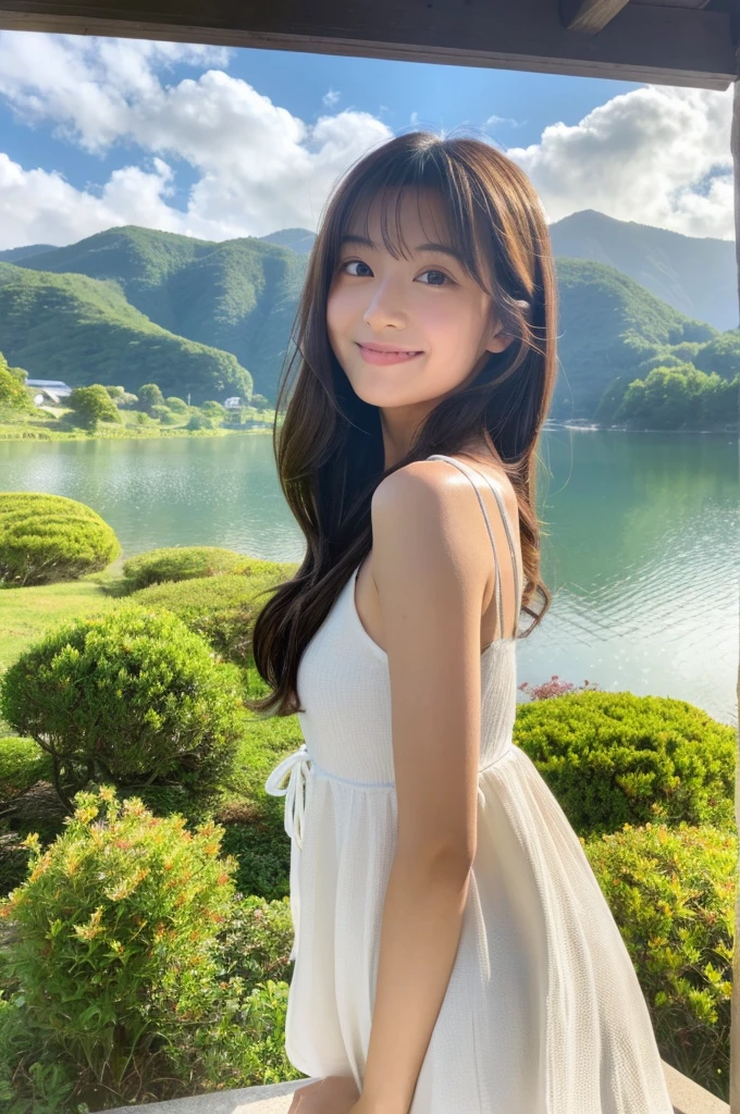 ((Highest quality)), ((masterpiece)), (detailed),Perfect Face,Japanese,landscape,Beauty,cute,Upper Body