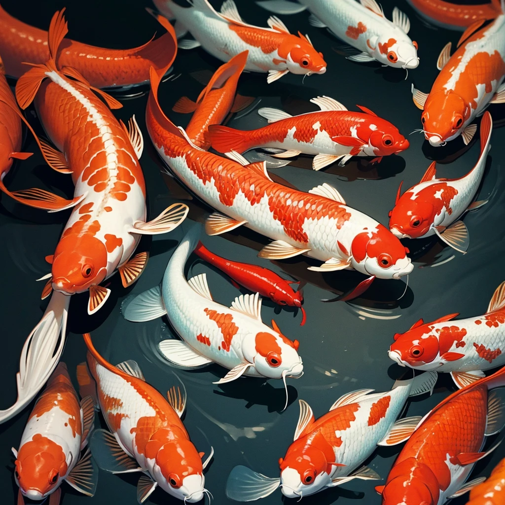 Koi,Chinese style,Chinese style,Mainly red,Supplement,