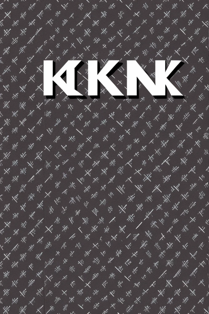 Create a wallpaper image, the background must be black. Add the letters DKNY How to pattern In silver throughout the image