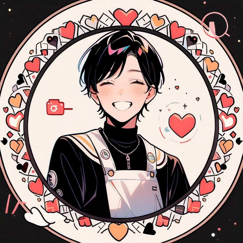 (circular frame1.7),1 male,like,heart,icon, circular frame,