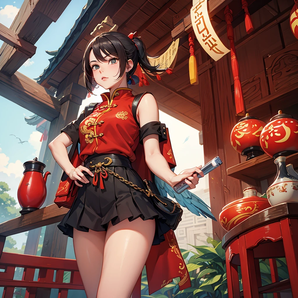 swallow，swift，Chinese style，Chinese style，Mainly red，Supplement，