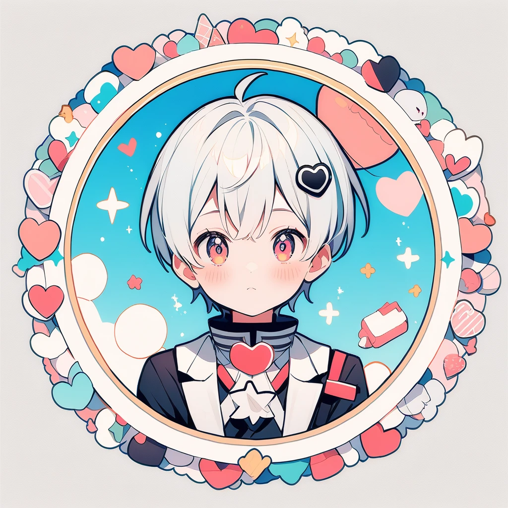 (circular frame1.7),1 male,like,heart,icon, circular frame,
