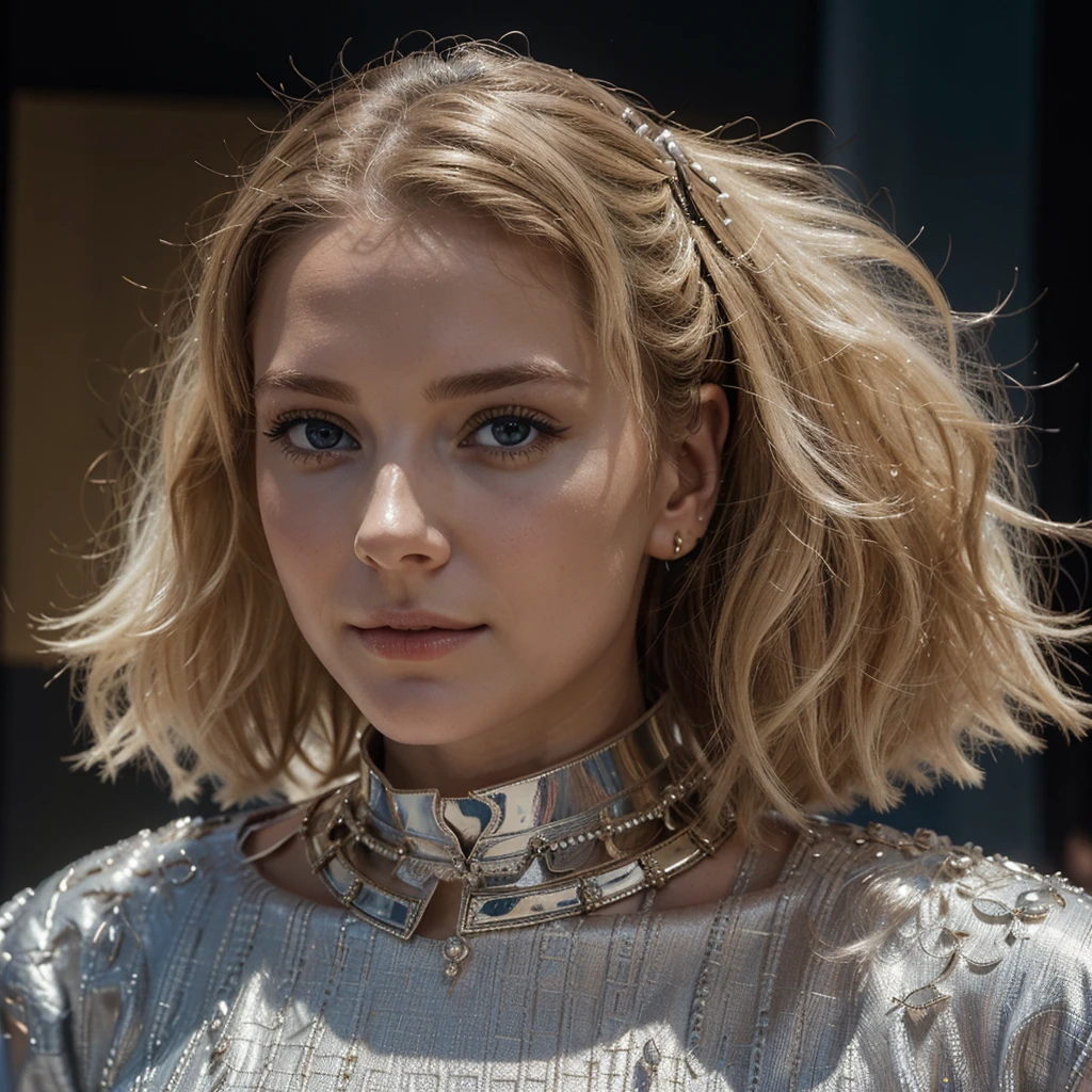 Génère moi la plus belle femme politicienne du monde entier de tout l’univers de toutes les planètes et de toutes les galaxies cette femme doit être blonde un blond blanc magnifique avec une magnifique tenue et des magnifiques bijoux et boucles d’oreilles je veux qu’elle incarne la perfection tout ça avec énormément de détails en 8k ultra réaliste avec beau d’effets très réaliste et des textures de vrai peau humaine tout doit être le plus travaillé possible 