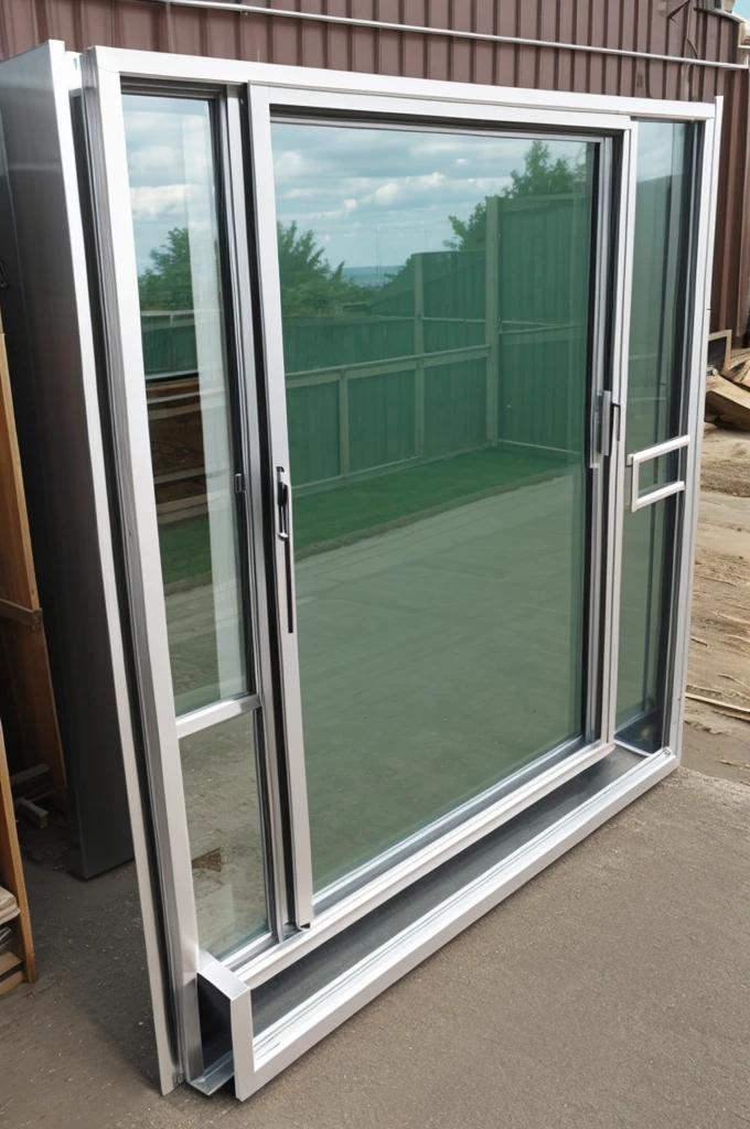 One piece of aluminum for sliding window