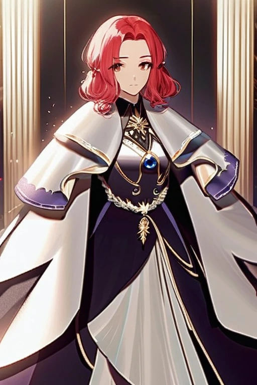 ((Лучшее качество)), ((шедевр)), (подробный), anime girl with red hair