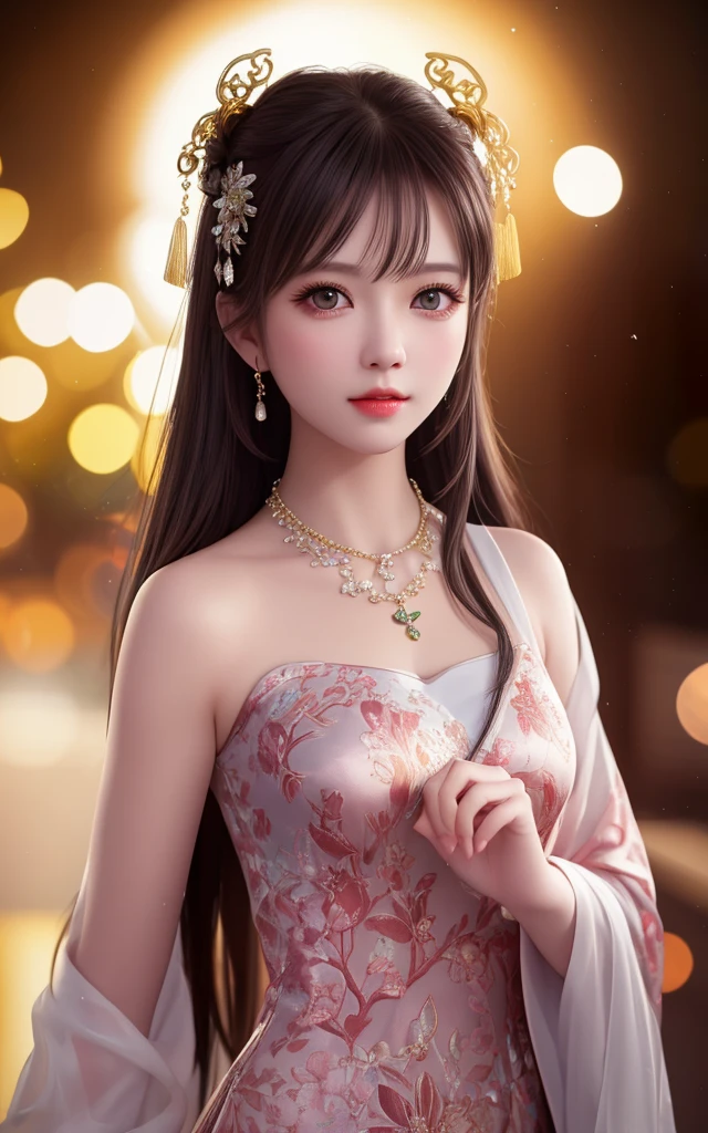 best quality, masterpiece, highres, 1girl,china dress,hair ornament,necklace, jewelry,Beautiful face,upon_body, tyndall effect,photorealistic, dark studio, rim lighting, two tone lighting,(high detailed skin:1.2), 8k uhd, dslr, soft lighting, high quality, volumetric lighting, candid, Photograph, high resolution, 4k, 8k, Bokeh,