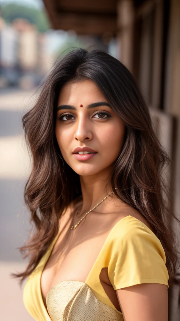 ((RAW, analog style)), face, extremely detailed full body color photo of a 29 y.o girl, beautiful face, beautiful eyes, ((small nose)), big natural lips, ((fabric dress)), medium breasts, healthy body, beach, ((film grain, skin details, high detailed skin texture, 8k hdr, dslr)), indian female model rubina tandon, close-up picture of rubina tandon, Sexy figure, hot looks, long hair, sparkling day dreams eyes, photography taken by t. K padmini, 1990s