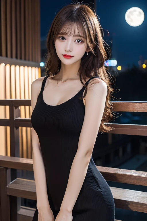 (Arad woman: 1.5), (black dress: 1.2), (classroom table: 1), (minimalist style: 1.2), (V-neck top: 1.1), (soft light and shadow: 0.8), (glass window: 1.1), (women's office clothing: 1.2))