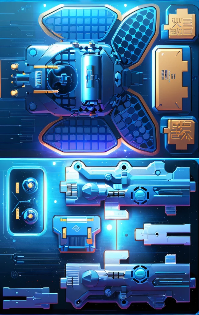 Mecha parts, highly detailed panel cuts, Spacesuit cartoon,Space car cartoon, 融合Mecha parts, highly detailed panel cuts,Plan of a small space station with computers, parts and components, 融合Mecha parts, simple Bionic explosion diagram, Very detailed schematic, Highly detailed toys, cyborg parts and components, Mecha details, Clean lines and flat colors, Mecha parts, Mechanical body, Bionic explosion diagram, Realistic shadow parts, Mechanical parts details