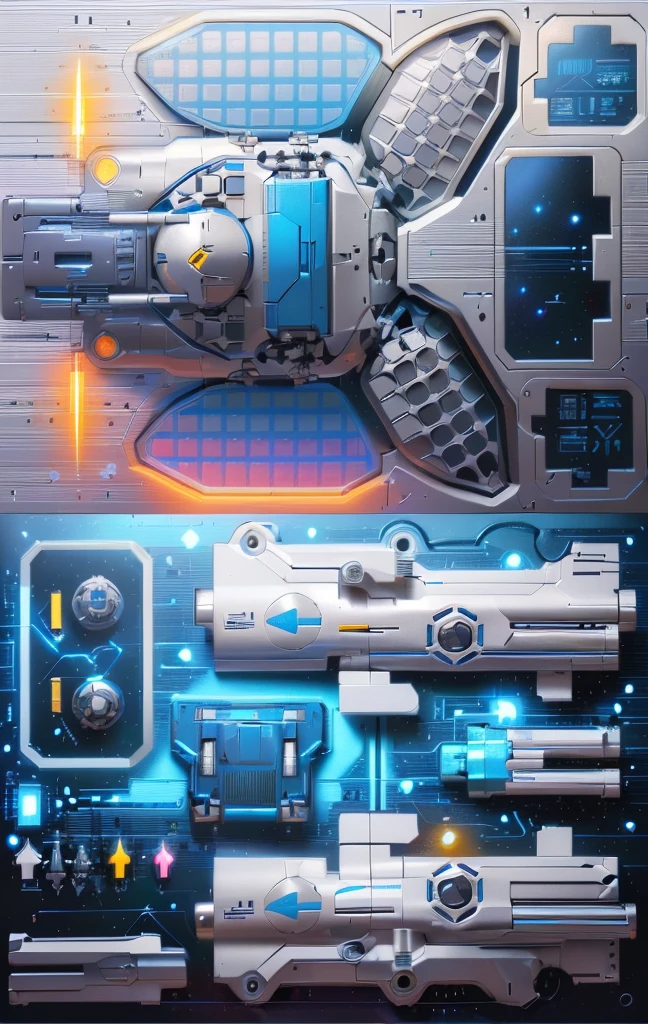 Mecha parts, highly detailed panel cuts, Spacesuit cartoon，Space car cartoon,  融合Mecha parts, highly detailed panel cuts,Plan of a small space station with computers, parts and components, 融合Mecha parts, simple Bionic explosion diagram, Very detailed schematic, Highly detailed toys, cyborg parts and components, Mecha details, Clean lines and flat colors, Mecha parts, Mechanical body, Bionic explosion diagram,, Mechanical parts details