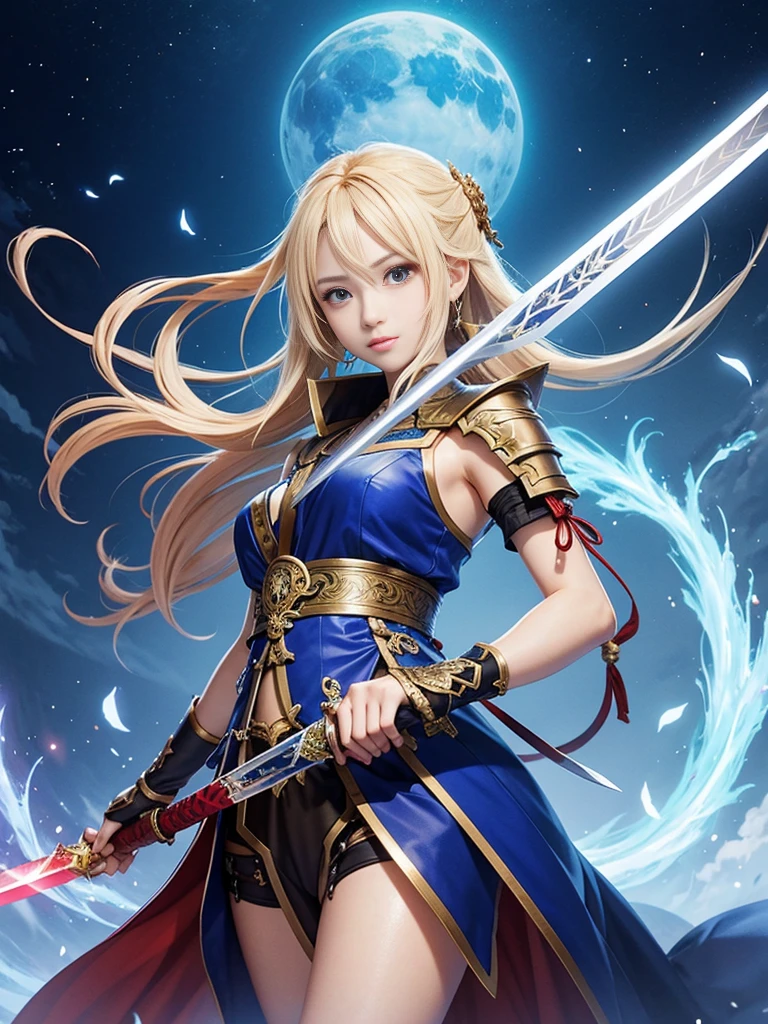 Generate an anime fantasy style sword, a holy sword, unique design, 