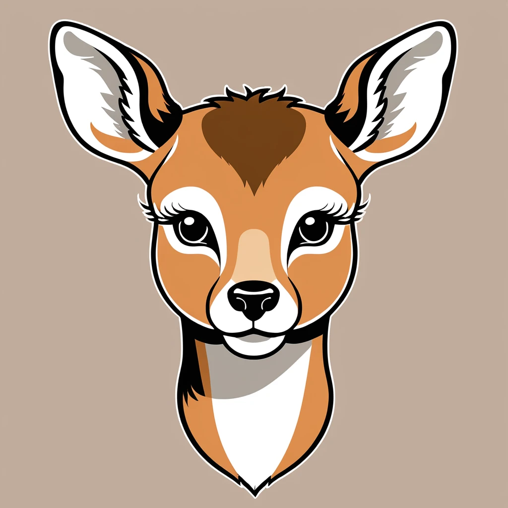 cute deer, illustration, vector graphics, strong contours
cougar