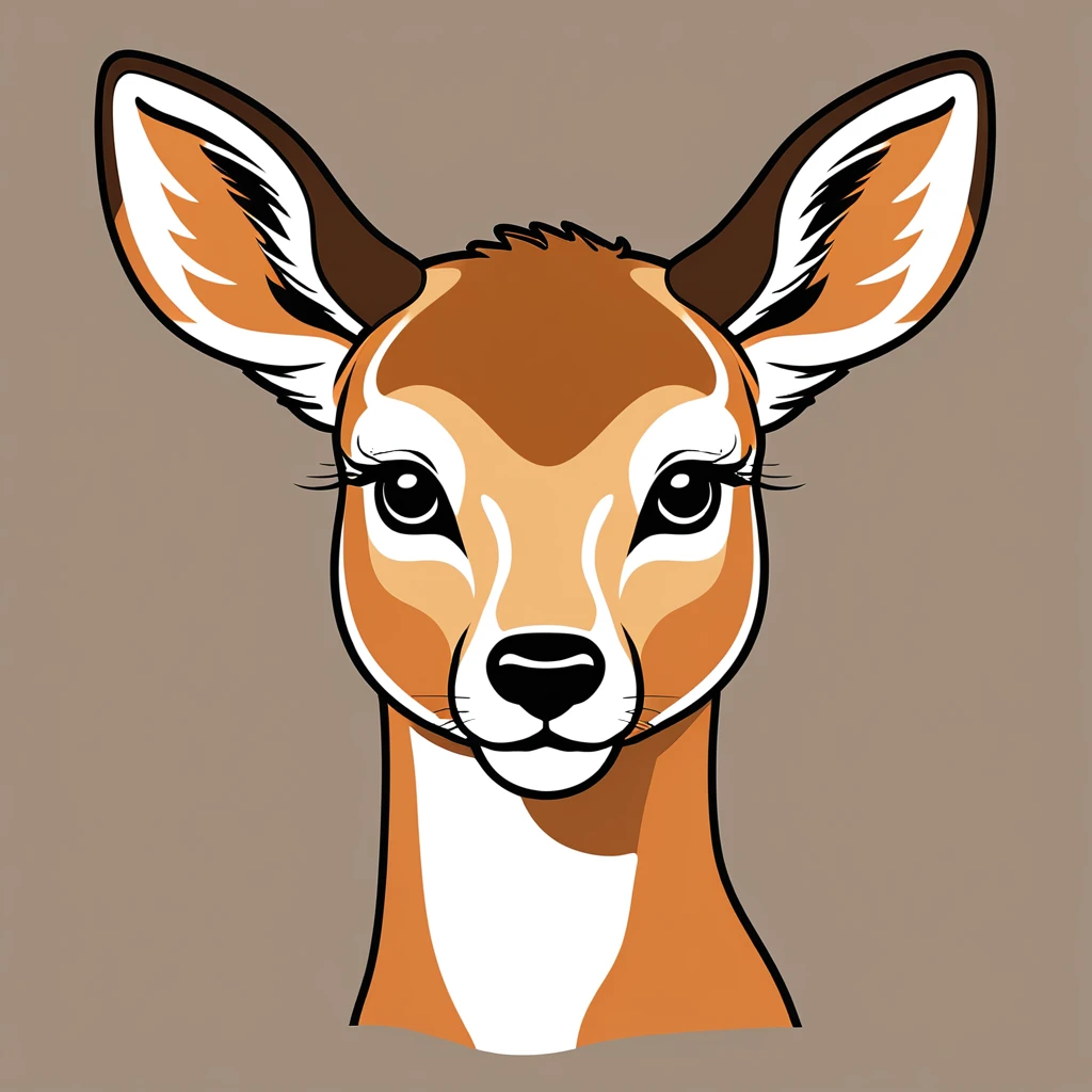 cute deer, illustration, vector graphics, strong contours
cougar