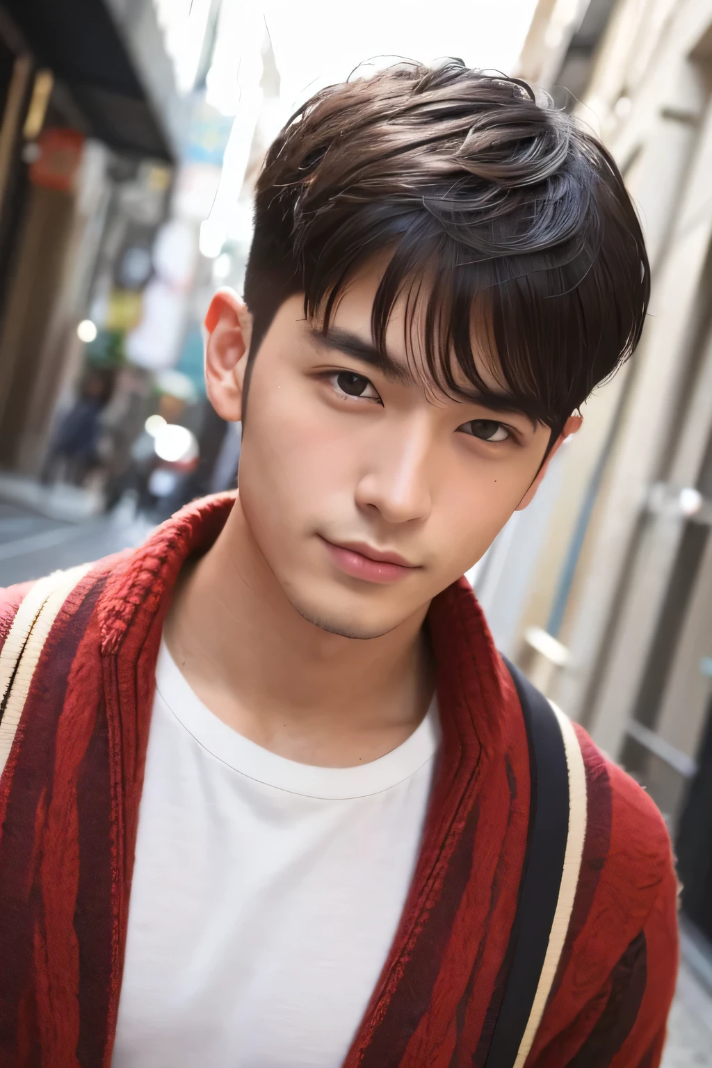A handsome man who likes gay men、Please face forward、Male in his early 20s、