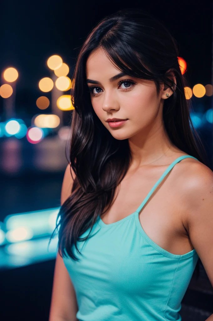 A girl in night out