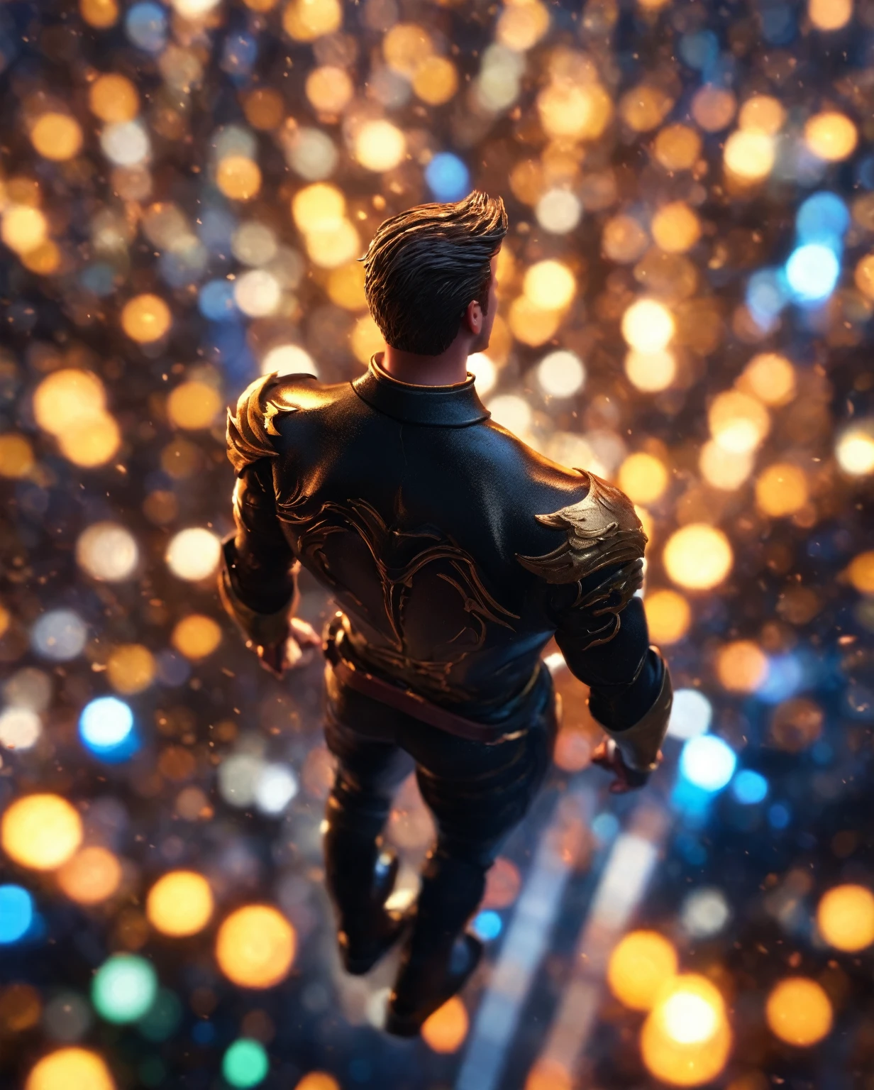 from above, Bokeh, Ultra HD, masterpiece, High Detail, high quality, The award-winning, best quality, high resolution, 16K,
(Looking up),Big dumb object,(Huge handsome man's head sculpture inverted in water:1.3),Great Wilderness,Dental density,old,Dead Branches,The Human Soul Art Style by Philip Hodat, realism ,BDO works by American digital artist Stuart Lippincott,Use advanced toning and shading,Creates a dazzling and mysterious light,Deep spatial pattern and mysterious atmosphere,Building a sci-fi mechanical world,Highlighting the insignificance of human beings,And the fear of the unknown,Minimalist Art,fantasy,Surrealism,Black and orange background,