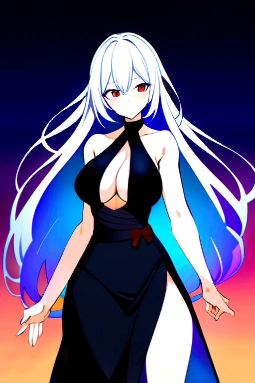My name is Yukiko.I am a white test woman with long Sky blue hair,red eye color.I am 1.62 cm tall . My breasts measure 200 cm, my waist 40 cm and my hips 200 cm. Dressed in a black string bikini . With big breasts 200 cm