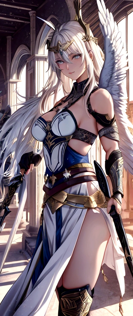 Beautiful girl flying、Camel Toe、Giant tit、Nipple Puffs、Cleavage、Plump、Super big breasts、Super big butt、Ultra-high height、shooting、Sniper、Wing、super large rifle、stratosphere、Aerial、Targeting ground facilities、Sky、Holding a rifle with both hands、((Aiming from the sky、Hold the gun straight down))