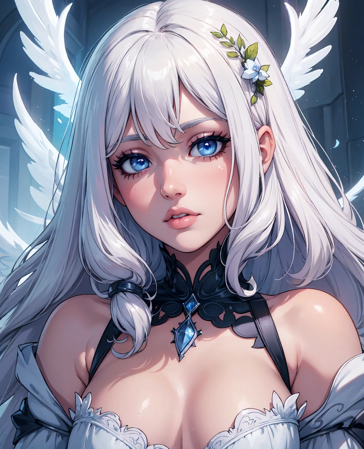 1 boy, beautiful detailed eyes, beautiful detailed lips, extremely detailed eyes and face, long eyelashes, white hair, blue eyes, king of the hearts, toddler, portrait, detailed facial features, delicate skin, angelic, ethereal, soft lighting, pastel colors, dreamy, whimsical, magical, fantasy, highres, best quality, 4k, 8k, ultra-detailed, realistic, photorealistic, photo-realistic