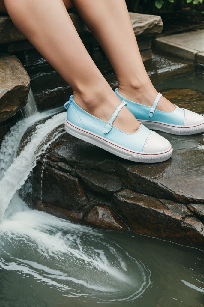 A shoe where water storef