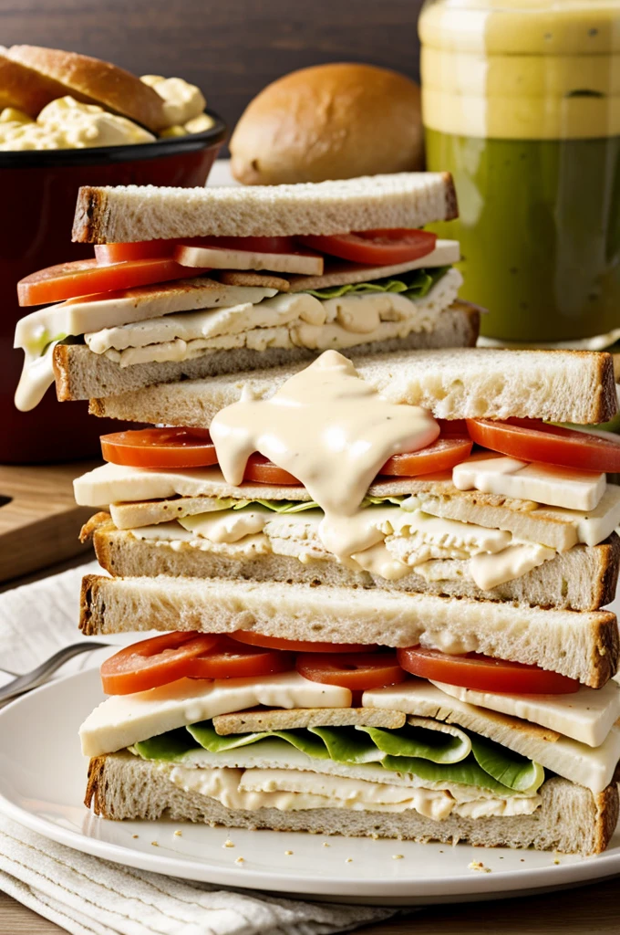 Sandwich with mayo