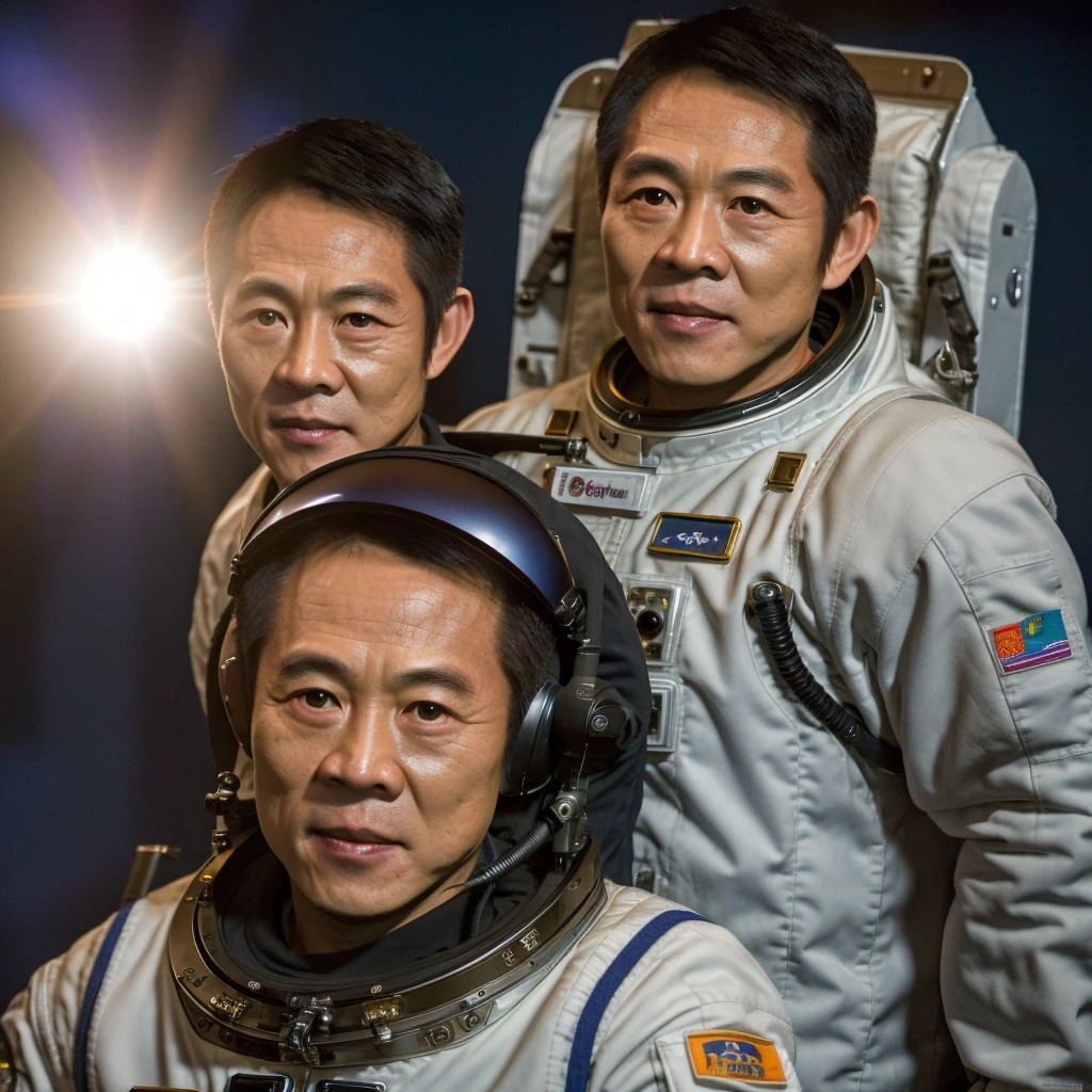 (masterpiece, best quality), jet li  as astronaut, wearing astronaut suit, 1 man, epic (photo, studio lighting, hard light, sony a7, 50 mm, matte skin, pores, colors, hyperdetailed, hyperrealistic), ultrasharp,  