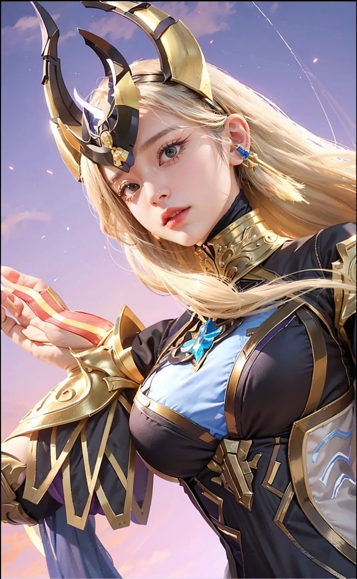 a close up of a woman with a purple and black costume, shadowbringers cinematic, 4 k detail fantasy, a beautiful fantasy empress, game cg, xianxia fantasy, xianxia hero, 2. 5 d cgi anime fantasy artwork, cinematic goddess close shot, ruan jia and artgerm, wow 4 k detail fantasy, hyperdetailed fantasy character