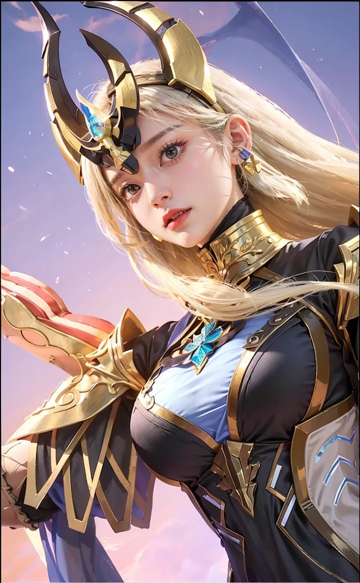 a close up of a woman with a purple and black costume, shadowbringers cinematic, 4 k detail fantasy, a beautiful fantasy empress, game cg, xianxia fantasy, xianxia hero, 2. 5 d cgi anime fantasy artwork, cinematic goddess close shot, ruan jia and artgerm, wow 4 k detail fantasy, hyperdetailed fantasy character
