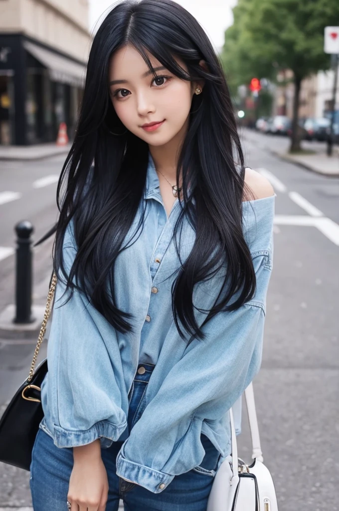black hair,long hair,cute