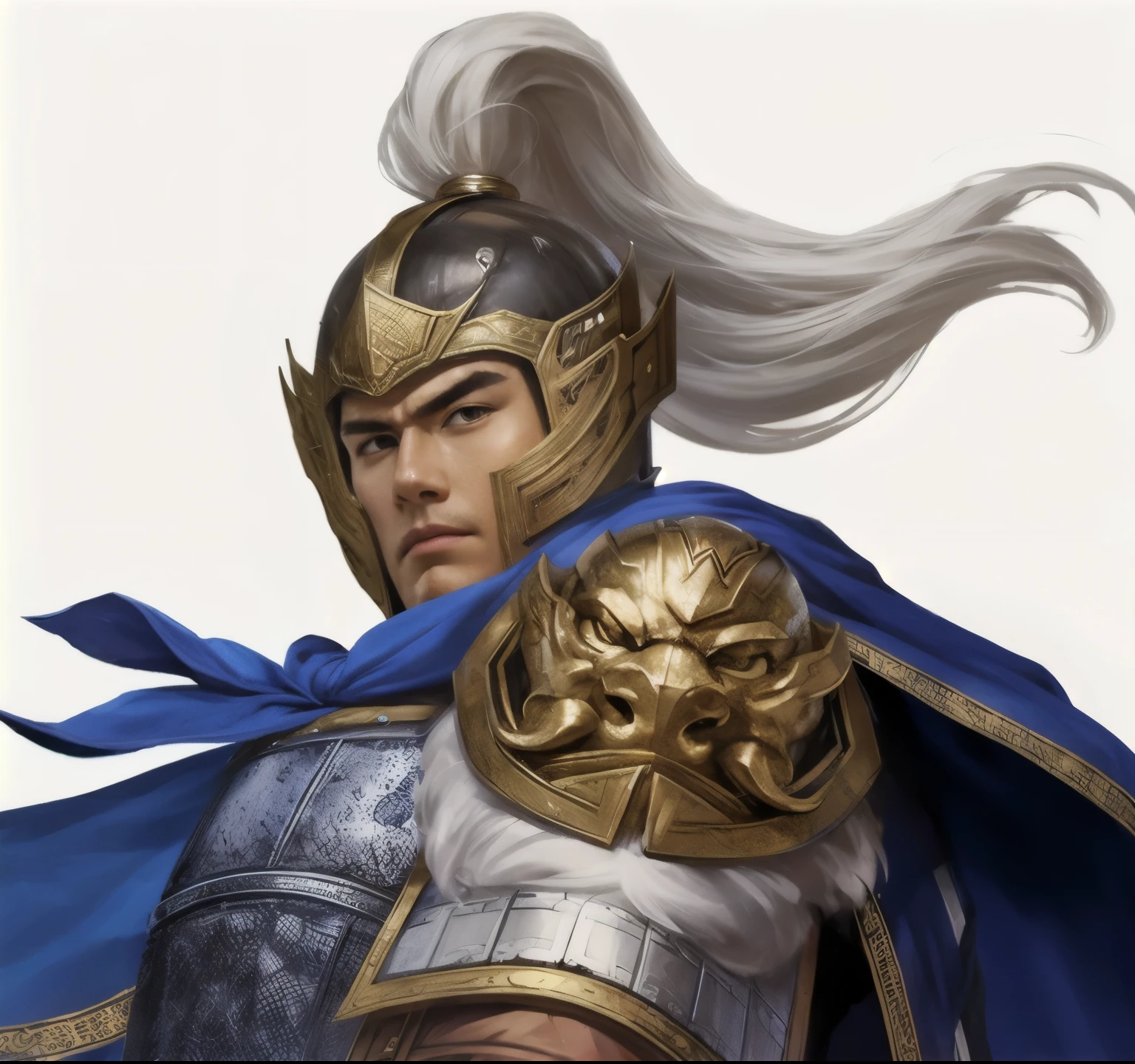 General,Wearing a helmet,Handsome facial features,Handsome face,Beautiful facial features,Looking at the camera,