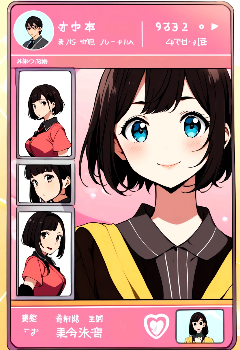 Random character output, id photos