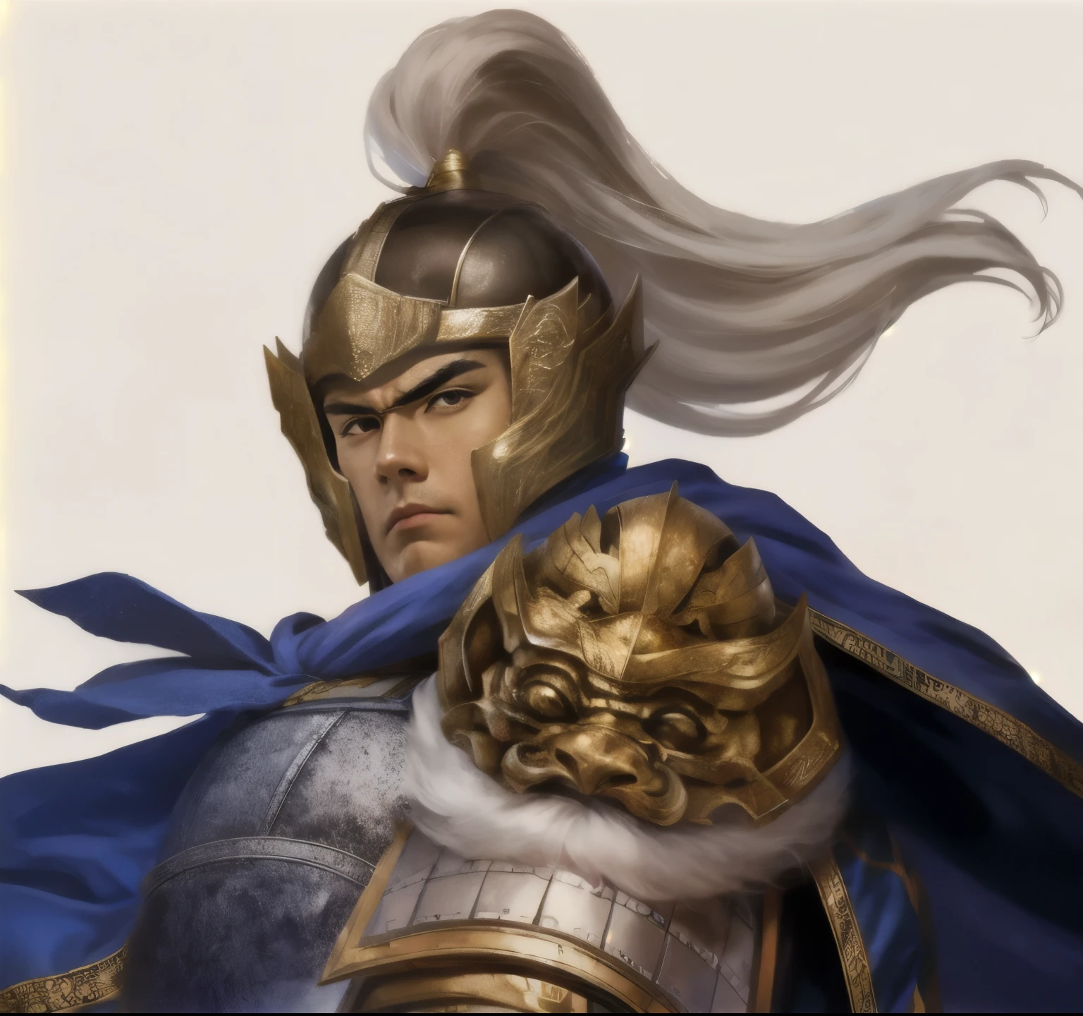 General,Wearing a helmet,Handsome facial features,Handsome face,Beautiful facial features,Looking at the camera,