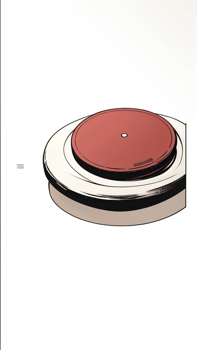 Cushion Make up, perspective view, Only the product no background, just white background, Comic Artstyle