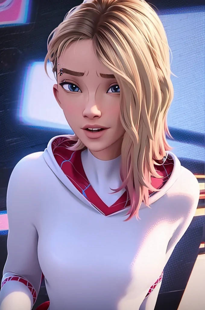 realistic, realism, photorealism, photo-realistic, high contrast, (photorealistic:1.4), (perfect female figure), 8k high definition detailed realistic, (best quality, masterpiece:1.2), photon mapping, radiosity, physically-based rendering, best quality, highly detailed, 1girl, sgwen, outdoors, hoodie, desnuda mostrando sus grandes pechos y su vagina rosadita