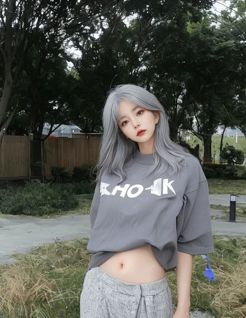 8K high quality，1 woman，Gray hair：1.5