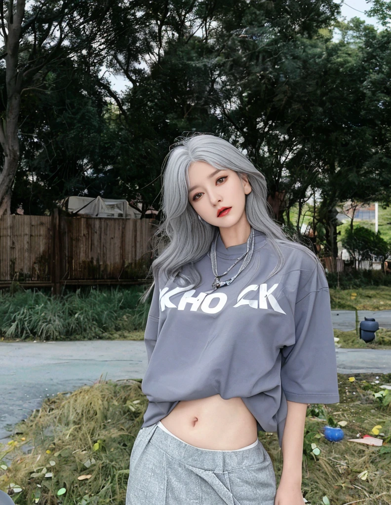 8K high quality，1 woman，Gray hair：1.5