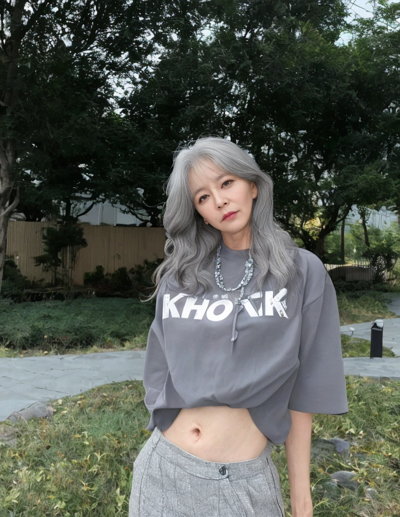 8K high quality,1 woman,Gray hair:1.5