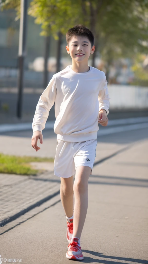 ,Smile,Spread your white and slender legs,jogging,full body,8K(nsfw)
