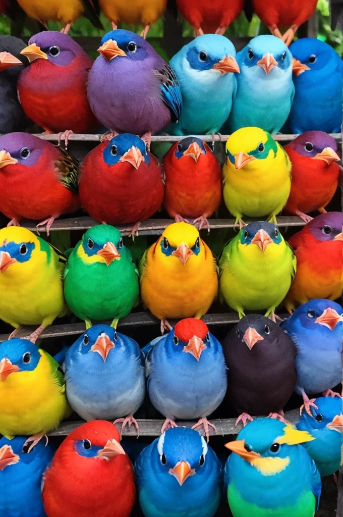 Colorful little birds