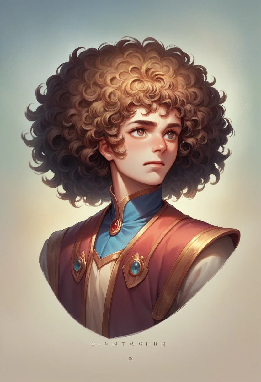 (masterpiece, high quality, Detailed CG 8k wallpapers and exquisite illustrations) Miguel, A young and talented Afro-Latin magician: dark, thin, Curly Hair, 17 years old, heterochrony, (main character).