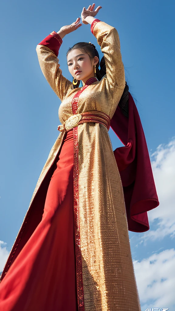 Tall and strong Mongolian beauty