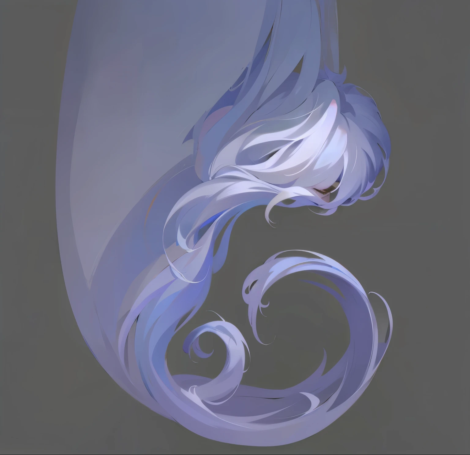 Xianxia style，antiquity，White hair，curls，Highest quality，4K
