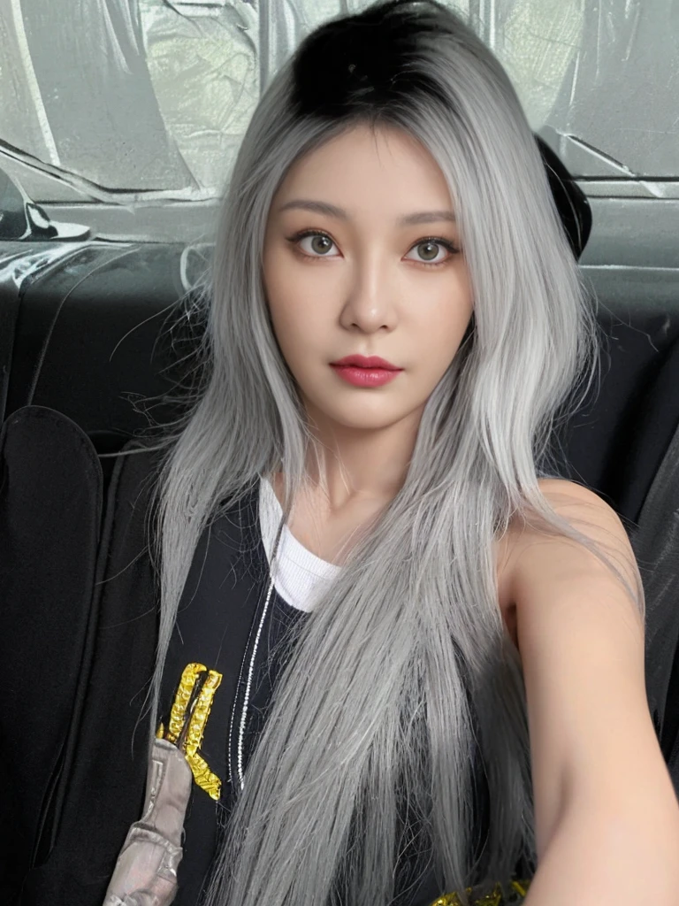8K high quality，1 woman，Gray hair：1.5