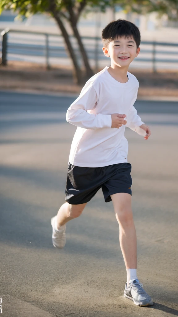 ,Smile,Spread your white and slender legs,jogging,full body,8K(nsfw)